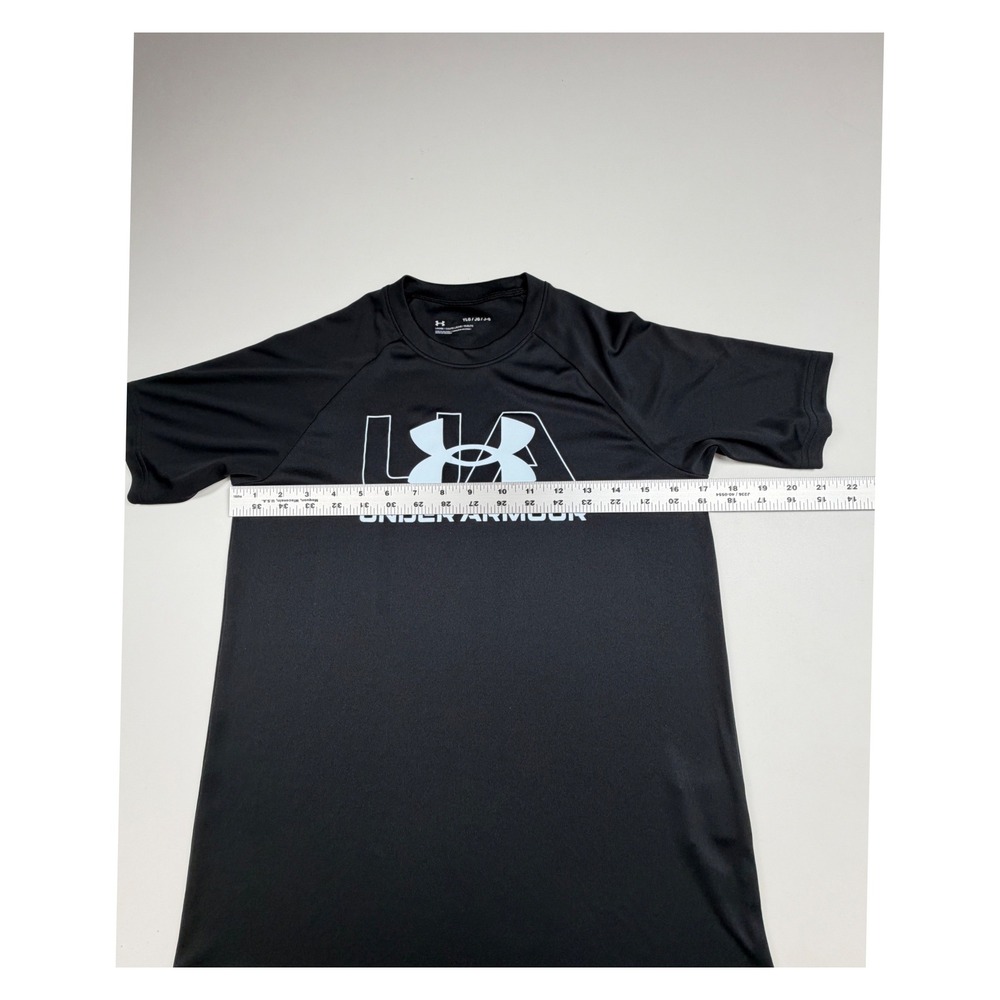 Under Armour Boys Youth Large Black Graphic Loose Fit Athletic T-Shirt - Picture 7 of 15